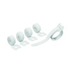Durable Cavoline Cable Management Grip Tie White (Pack of 5) 503602