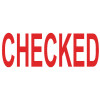 COLOP Green Line Word Stamp CHECKED Red C144837CHE