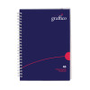 Graffico Hard Cover Wirebound Notebook 160 Pages A5 500-0511