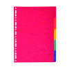Exacompta Recycled 5-Part Dividers 225gsm A4 Maxi Bright Multi 2105E