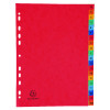 Exacompta Europa Coloured Pressboard Index 20-Part A-Z A4 4803Z