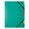 EUROPA 7 PART ORGANISER GREEN 54073E