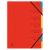 EUROPA 7 PART ORGANISER RED 54075E