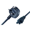 Connekt Gear IEC C5 UK Mains Power Plug 3m 27-0062