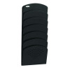 Safco 7 Pocket Wall Rack Black Steel 3185BL