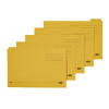 Elba Tabbed Folder Midweight 250gsm Foolscap Yellow (Pack of 100) 100090237