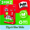 PRITT STICK GLUE STICK 22G PK6 3FOR2