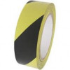 Hazard Tape Black and Yellow 50mm x 33m, Box 18, Per Roll - Available to order