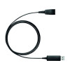Jabra Link 230 USB Adapter for Corded Jabra Quick Disconnect Headsets 230-09
