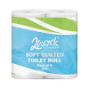 2WORK QUILTED TOILET ROLL 2-PLY PK40