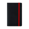 BLACK N RED SOFT COVER NOTEBOOK A6