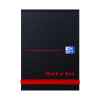 Black n' Red Plain Elasticated Casebound Notebook 192 Pages A7 (Pack of 10) 100080540
