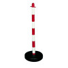 Demarcation Barrier Chain Support Post Red/White 404046