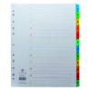 Concord Index 1-12 A4 Extra Wide Multicoloured Mylar Tabs 09801/CS98