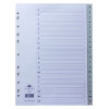 Concord Index A-Z 20-Part A4 Polypropylene Grey 62905