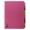 Concord Divider 10-Part A4 160gsm Multicoloured 72299/J22