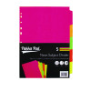 Concord Divider 5-Part A4 Manilla Neon Assorted 89099