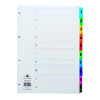 Concord Index 1-10 A4 White with Multicoloured Mylar Tabs 00401/CS4