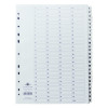 Concord Classic Index 1-100 A4 White Board Clear Mylar Tabs 05701/CS57