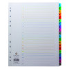Concord Index 1-20 A4 Extra Wide Multicoloured Mylar Tabs 09901/CS99