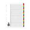 Q-Connect Index 1-31 Board Reinforced Multicoloured KF01522Q