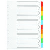 Q-CONNECT INDEX A4 BLANK TABS MULTI