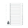 Q-CONNECT INDEX 1-15 BOARD WHT PK10