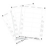 Q-Connect Name Badge Inserts 40x75mm 12 Per Sheet (Pack of 25) KF02288