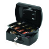 Q-Connect Cash Box 8 Inch Black KF02602
