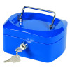 Q-CONNECT BLUE 6 INCH CASH BOX