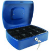 Q-CONNECT 10 INCH BLUE CASH BOX