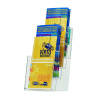 Q-Connect Four Pocket Literature Holder 1/3 A4 KF04186
