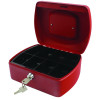 Q-Connect Cash Box 8 Inch Red KF04249