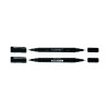 Q-CONNECT DUAL TIP MARKERS BLK PK10