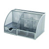 Q-CONNECT CURVED DTOP ORGANISER SLV