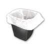 2WORK SQ BIN LINERS 30L WHT PK1000