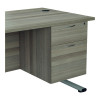 JEMINI 2 DRW FXD PED GREY OAK