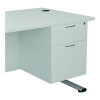 JEMINI 2 DRW FIXED PEDESTAL WHITE