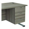 JEMINI 3 DRW FIXED PED GREY OAK
