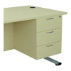JEMINI 3 DRW FIXED PED MAPLE