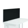 FIRST DESK MTD SCREEN 1200X400 BLK