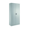 Talos Double Door Stationery Cupboard 920x420x1950mm Grey KF78756