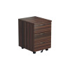 JEMINI 3 DRW MOB PED WALNUT