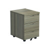 JEMINI 3 DRW MOB PED GREY OAK