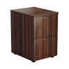Jemini 2 Drawer Filing Cabinet 464x600x710mm Walnut KF78956