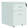 Serrion Eco 18 2 Drawer Mobile Pedestal 400x500x500mm White KF79825