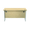 Jemini Single Rectangular Desk 1400x600x730mm Maple/White KF800620
