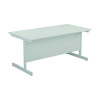 Jemini Single Rectangular Desk 1800x800x730mm White/White KF801459
