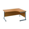 FIRST RADIAL RH DESK 1800 NOAK/SLV