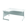 FIRST RADIAL LH DESK 1800 WHT/WHT